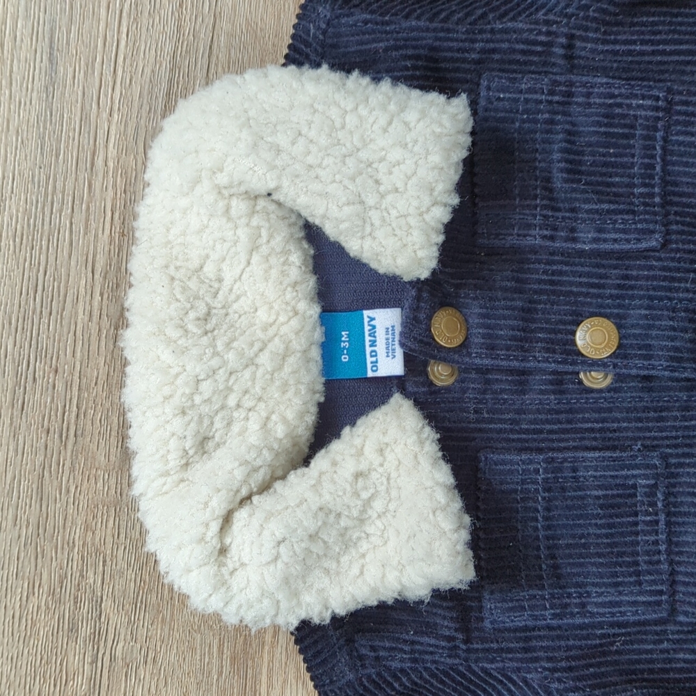 Corduroy 0-3 month onesie - Picture 2 of 2